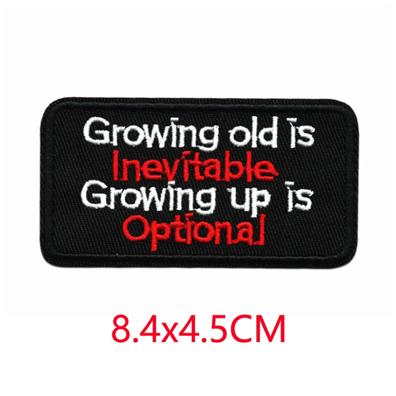 Brief Eisen auf Patches für Kleidung Designer bestickt taktische militärische Outdoor nähen kleine rot blau weiß schwarz gold parche diy – Detail 12