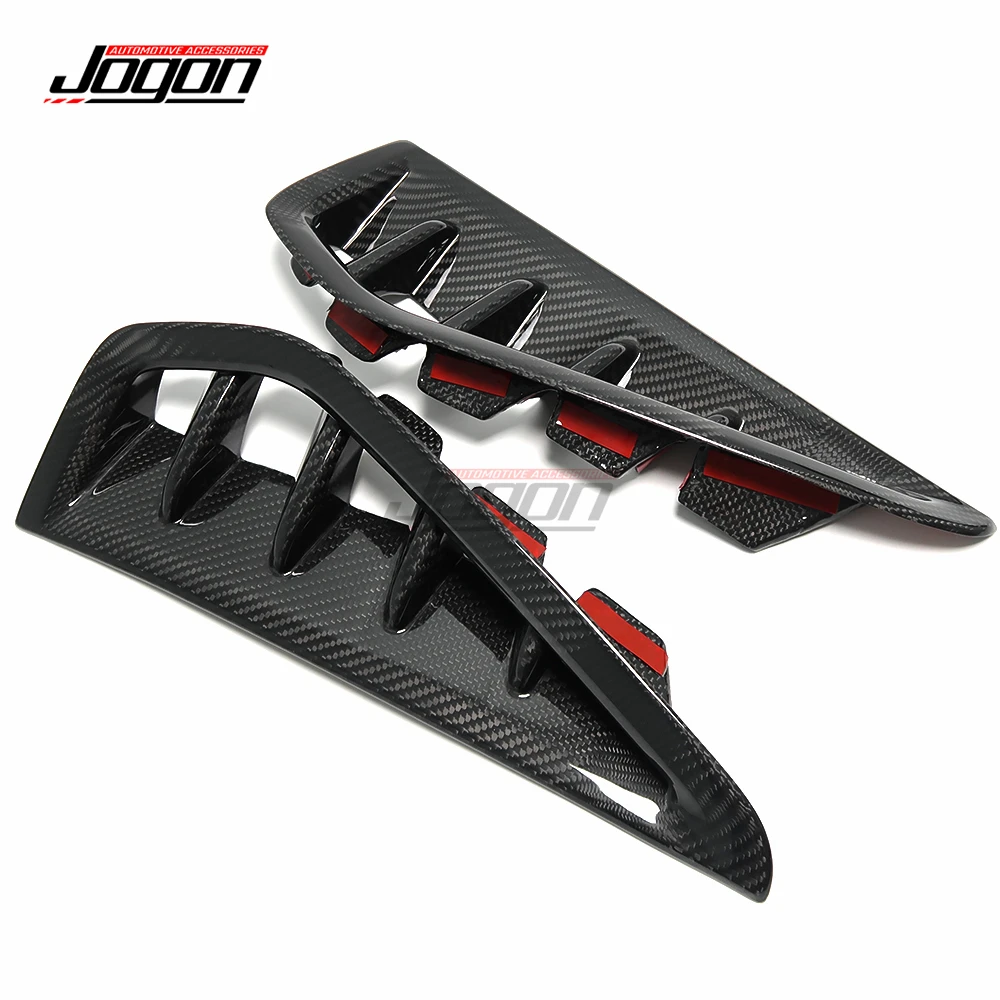 2PCS Carbon Fiber Car Body Side Fender Vent Air Outlet Cover Trim For Dodge RAM 1500 TRX Off-Road 2019-2023 Exterior Accessories