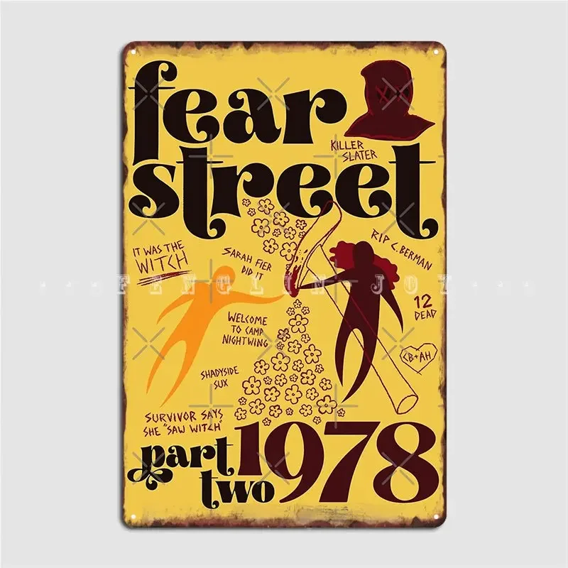 Fear Street Part 2: 1978 Poster Metal Plaque Club Party Pub Garage Vintage Wall Plaque Tin Sign Poster