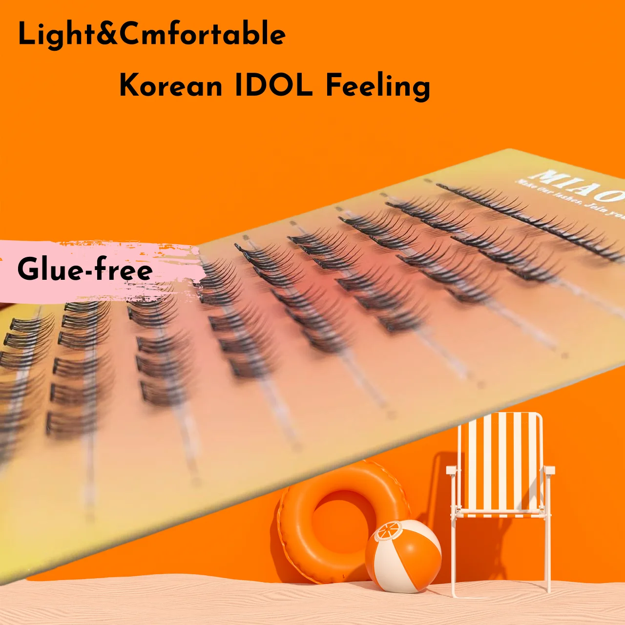 Kein Kleber Nötig Idol Künstliche Wimpern Große Kapazität 7-9mm Selbstklebende Wimpern DIY Wimpernverlängerung Koreanisches Make-up Cluster-Wimpern – Detail 5