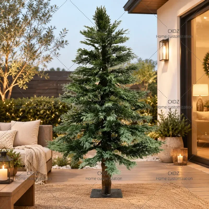 Simulated Cedar Cypress Pine Christmas Tree Metasequoia Sequoia Fake Tree for Shopping Mall Scenic Decoration Welcome Pine
