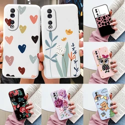 Case Funda For Honor 90 Cover Colorful Flowers Heart Cartoon Shell Soft Silicone Couqe For Honor 90 Lite Honor90 6.7