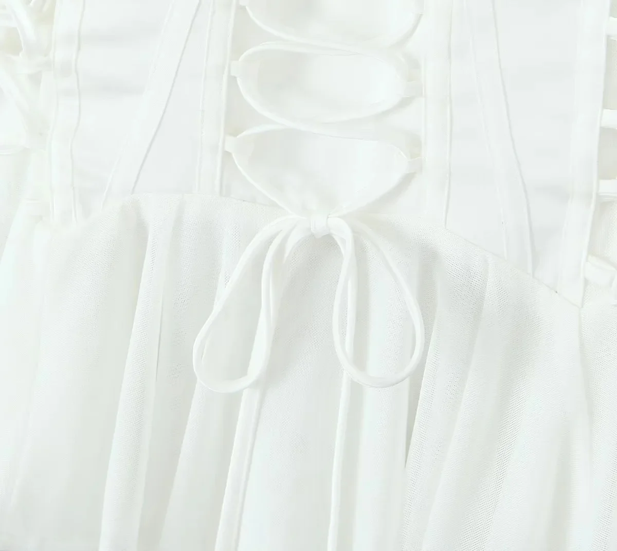 Vestido corto blanco a la moda para mujer, ropa para Vacaciones y Vacaciones, novedad de 2024