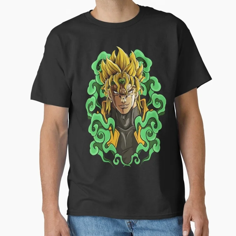 

dio the vampire king 0812 JoJo's Bizarre Adventure Anime Gift t shirt Manga JJBA Cartoon printed Graphic Clothes Y2K clothing