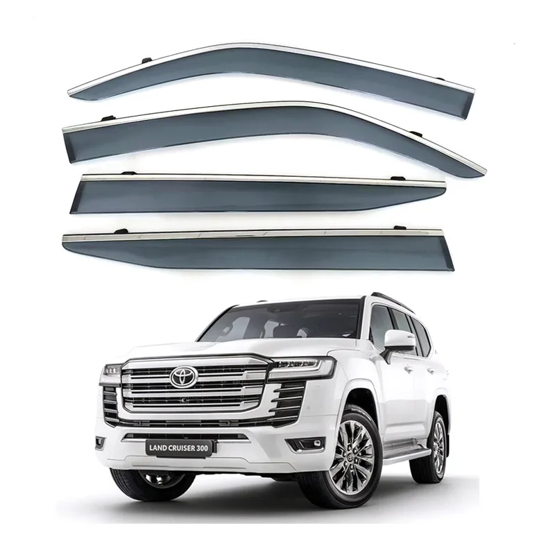 

Suitable for Toyota 2023 Land Cruiser rain shield LC300 injection molded rain shield electroplating strip