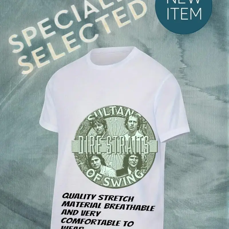 تي شيرت مطبوع عليه براق رهيبة باللون الأبيض مقاس كبير