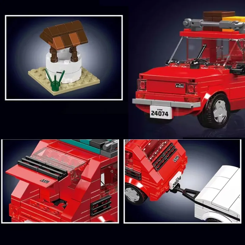 モールドキング 393ピース オフロード車 組み立てブロック アウトドアアドベンチャーカーモデル ミニブロック組み立て DIYおもちゃ ギフトセット