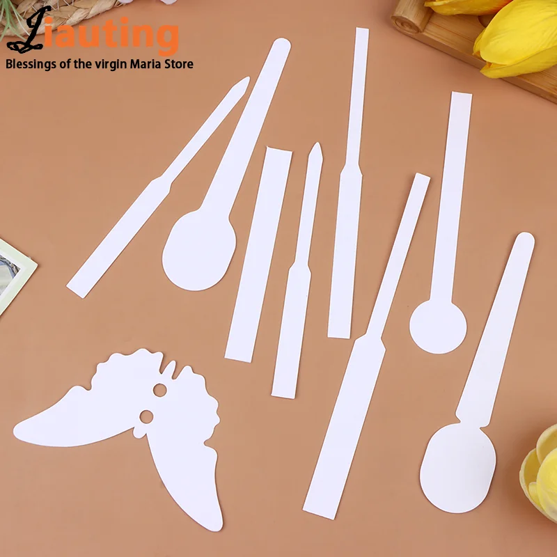 

New 30/100Pcs Testing Aromatherapy Fragrance Perfume Essential Oils Test Tester Paper Strip Various Shape Cotton Absorbent Paper