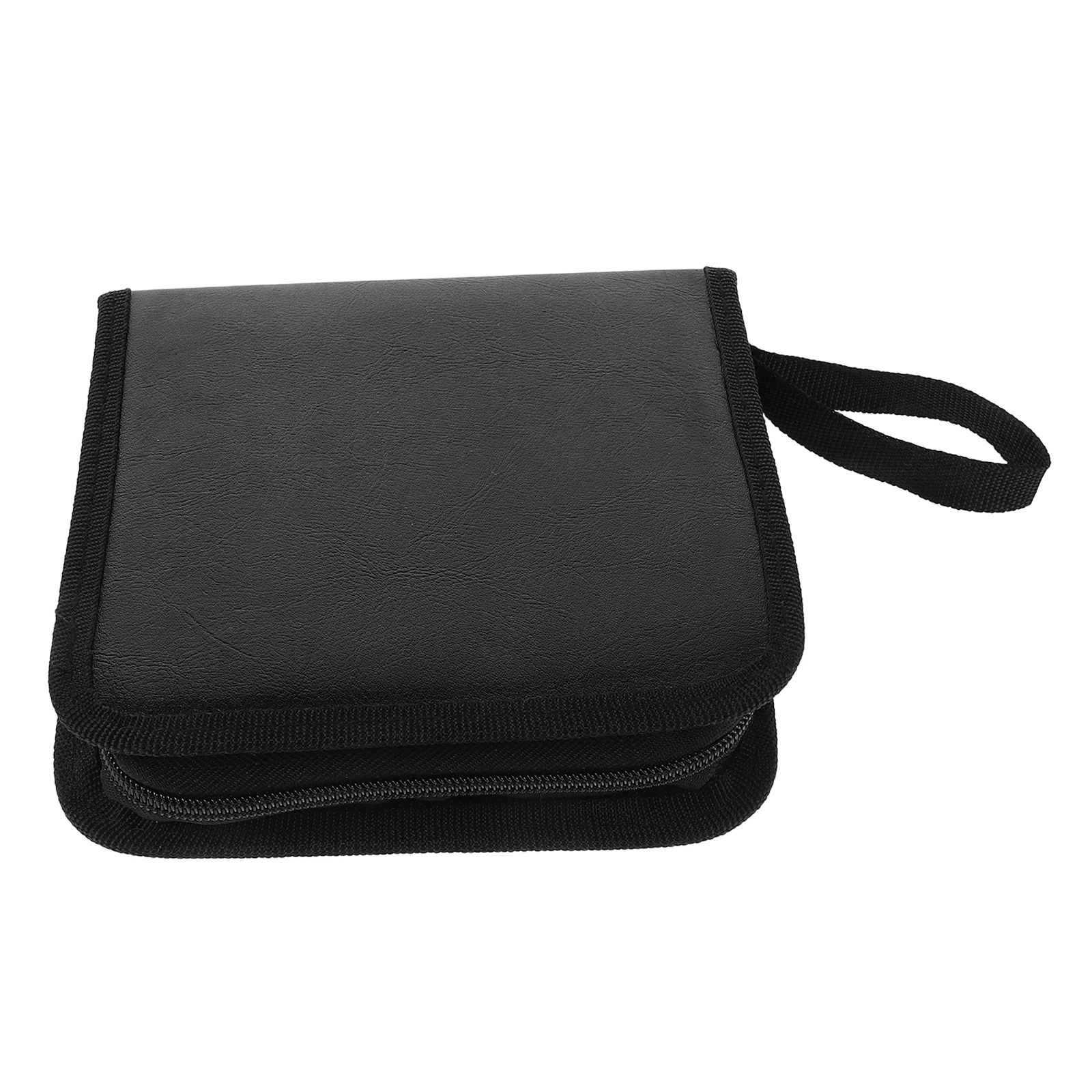 

CD Storage Bag 40-piece (black) PU Dustproof Holder Organizer Audio Cassette Cases