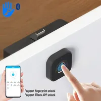 TTlock Bluetooth APP Unlock Smart Fingerprint Lock Biometric Drawer Lock with Fingerprint TTlock APP Unlock Smart Door Lock
