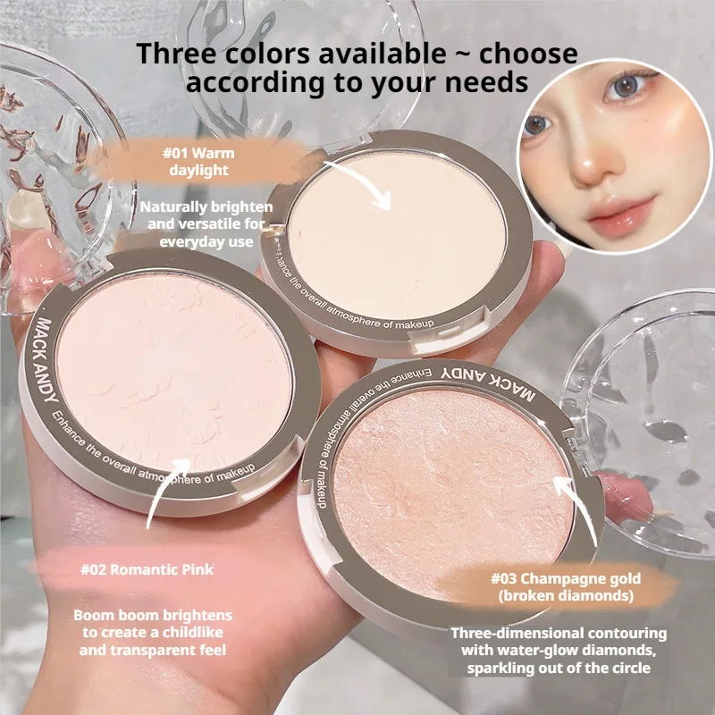 

Three-dimensional highlighter Powder fine powder Contour makeup translucent natural pearl matte fine glitter diamonds brighten
