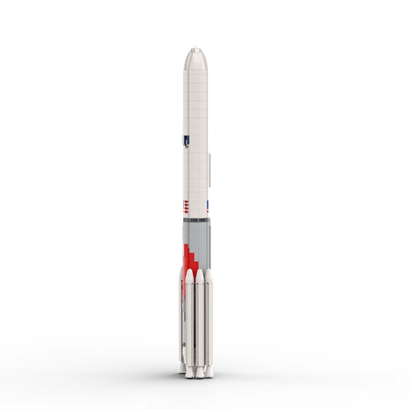 MOC American Saturn Carrier Starten Fahrzeug Baustein Set 1:110 Vulcan Centaur Rakete Ziegel Spielzeug Für Kinder Geburtstag Geschenk