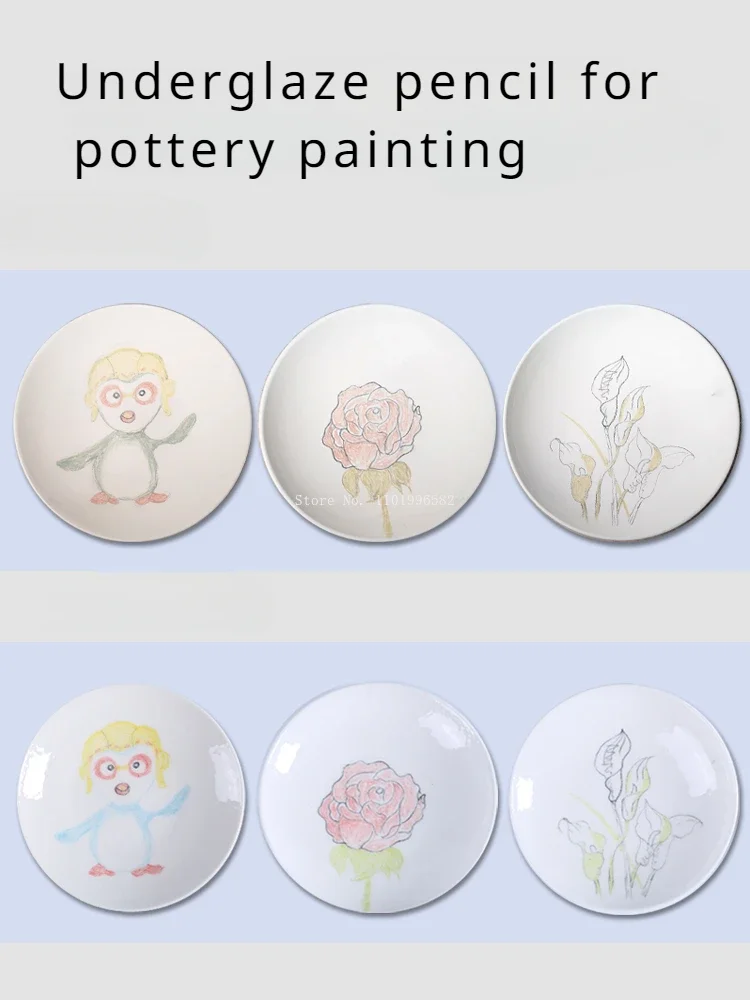 Pottery Underglaze Painting Pencil Pigment Drawing Pen Pottery Bar School DIY Ceramic Handicrafts Painting Coloring Tools