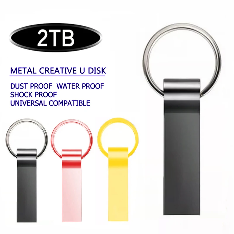 Clé USB haute vitesse pour TV et ordinateur, clé USB, disque U, nouveau, 2 To, 1 To, 512 Go