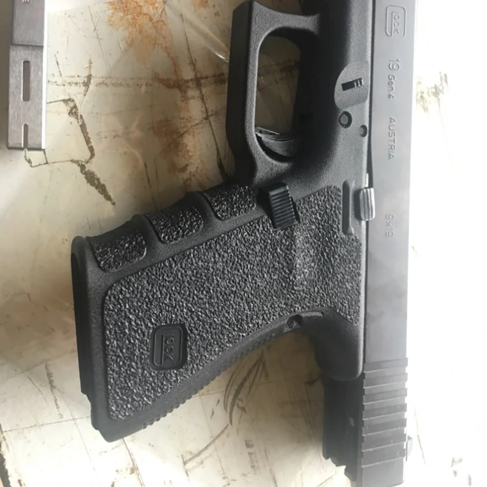 Sarung tangan pita pembungkus pegangan tekstur karet antiselip baru untuk Glock G17 G19 G20 G21 G22 G25 26 G27 G33 43 G43X Aksesori Pistol Holster