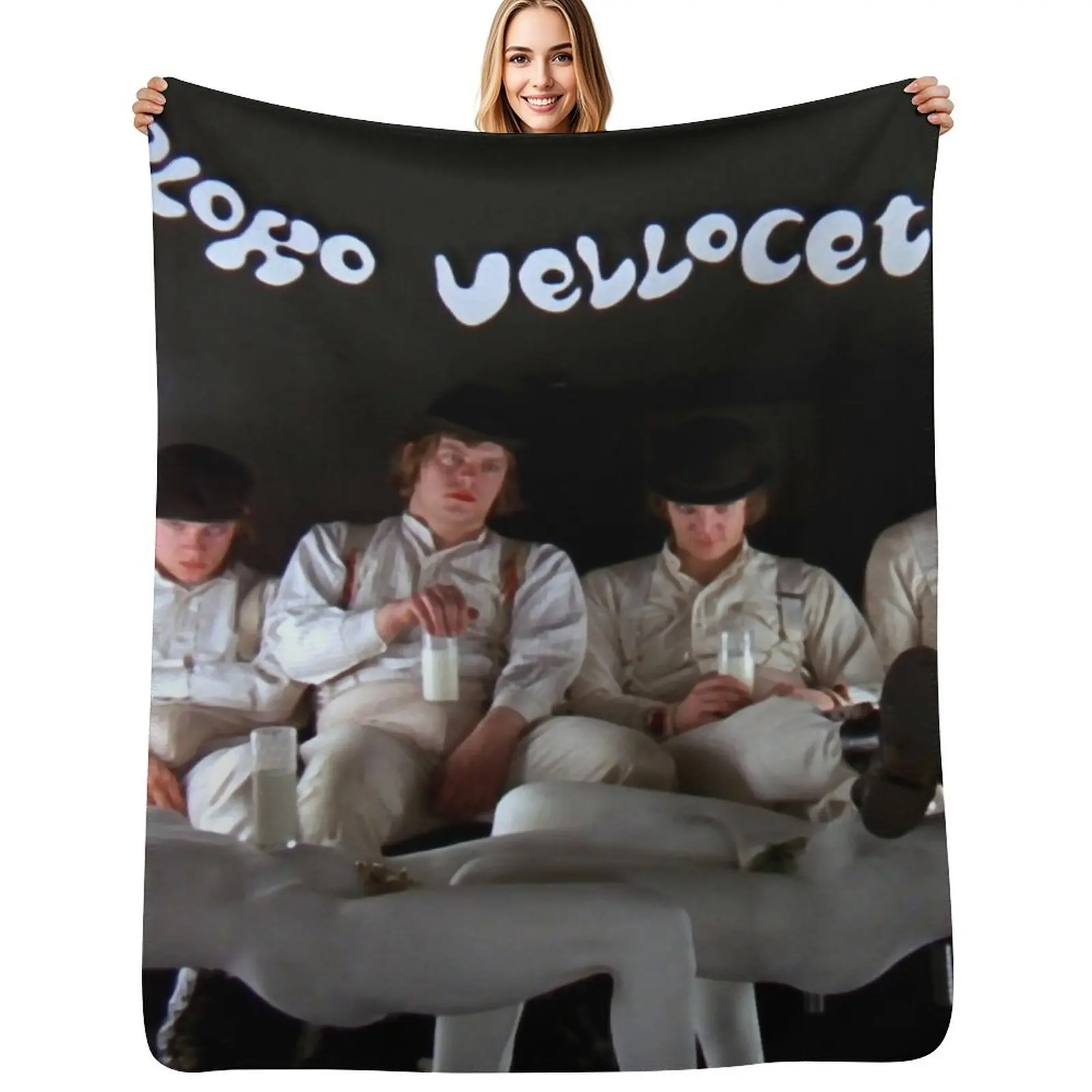 Moloko Vellocet Throw Blanket Stylish Couch Blanket for Home Living Room