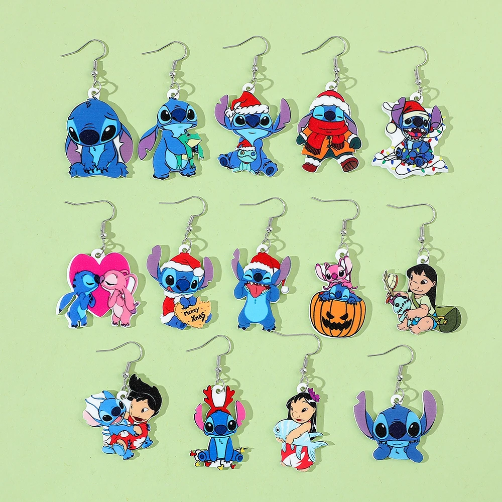 Disney Stitch Earrings for Girls Ohana Means Family Stitch and Scrump Earring Birthday Gift for Daughter or Granddaughter