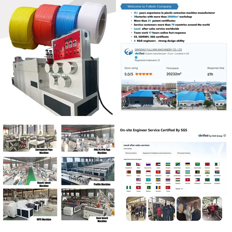 2026 Hot PP/PET 15mm Strapping PP Strapping Roll PP Strapping Customized Size Packing Belt Making Production Extruder Machine