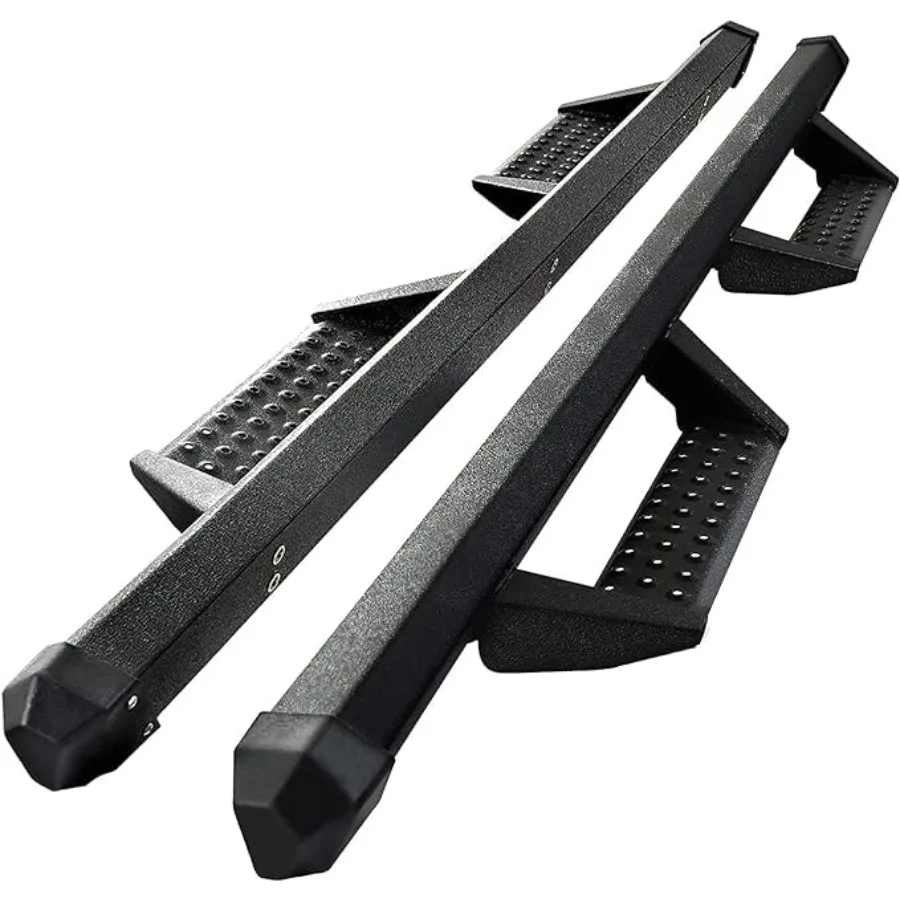 

Drop Down Running Boards for 09-18 Ram 1500/10-26 Ram 2500 3500 Crew Cab incl 19-24 Classic,Textured Black Powder Coated Steel,