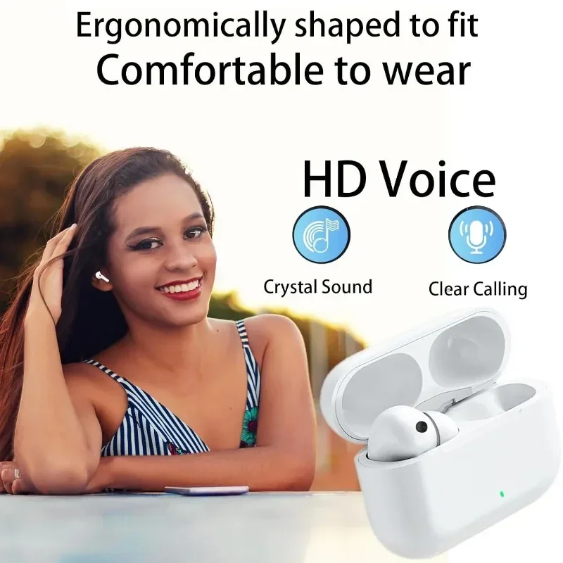 سماعات بلوتوث لاسلكية TWS True أصلية مزودة بخاصية إلغاء الضوضاء سماعات أذن استريو HiFi لجميع الهواتف الذكية