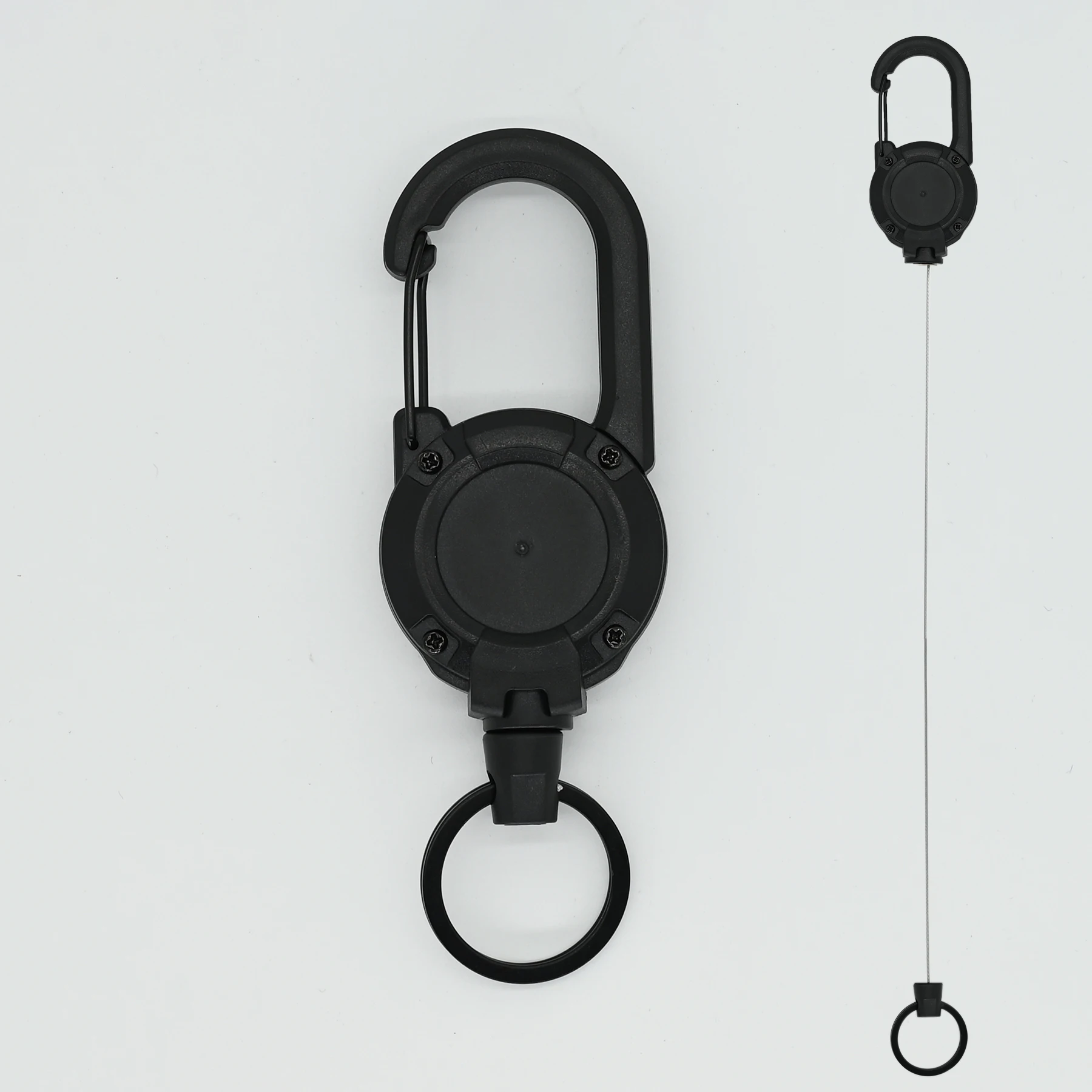 1pcs New Men's Keychain Multifunctional Retractable Keyring Durable Keychain