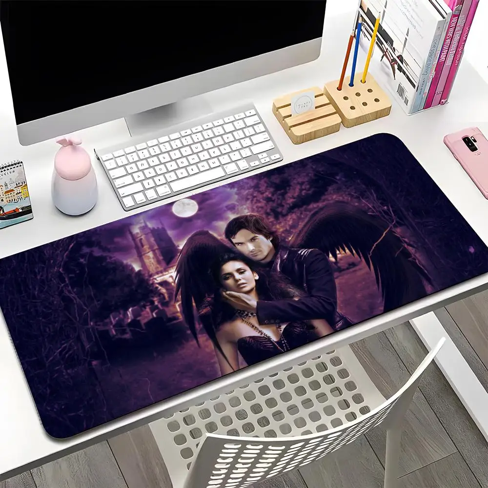 The Vampire Diaries TV Mouse Pad Large Anti-Slip Rubber Gaming Durable Desk Pad Thick Seam Edge Suitable For Office And Gaming