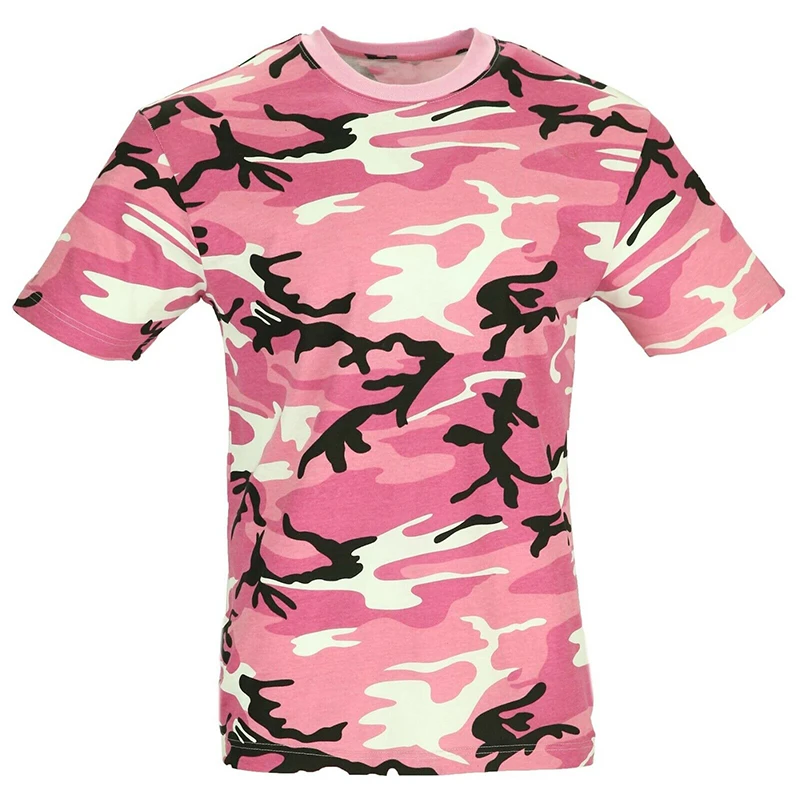 Colorful Camouflage 3d Printed T-shirt For Men Sports Leisure Outdoor Tee Shirts Fashion Pattern Round Neck Pullover T Shirts
