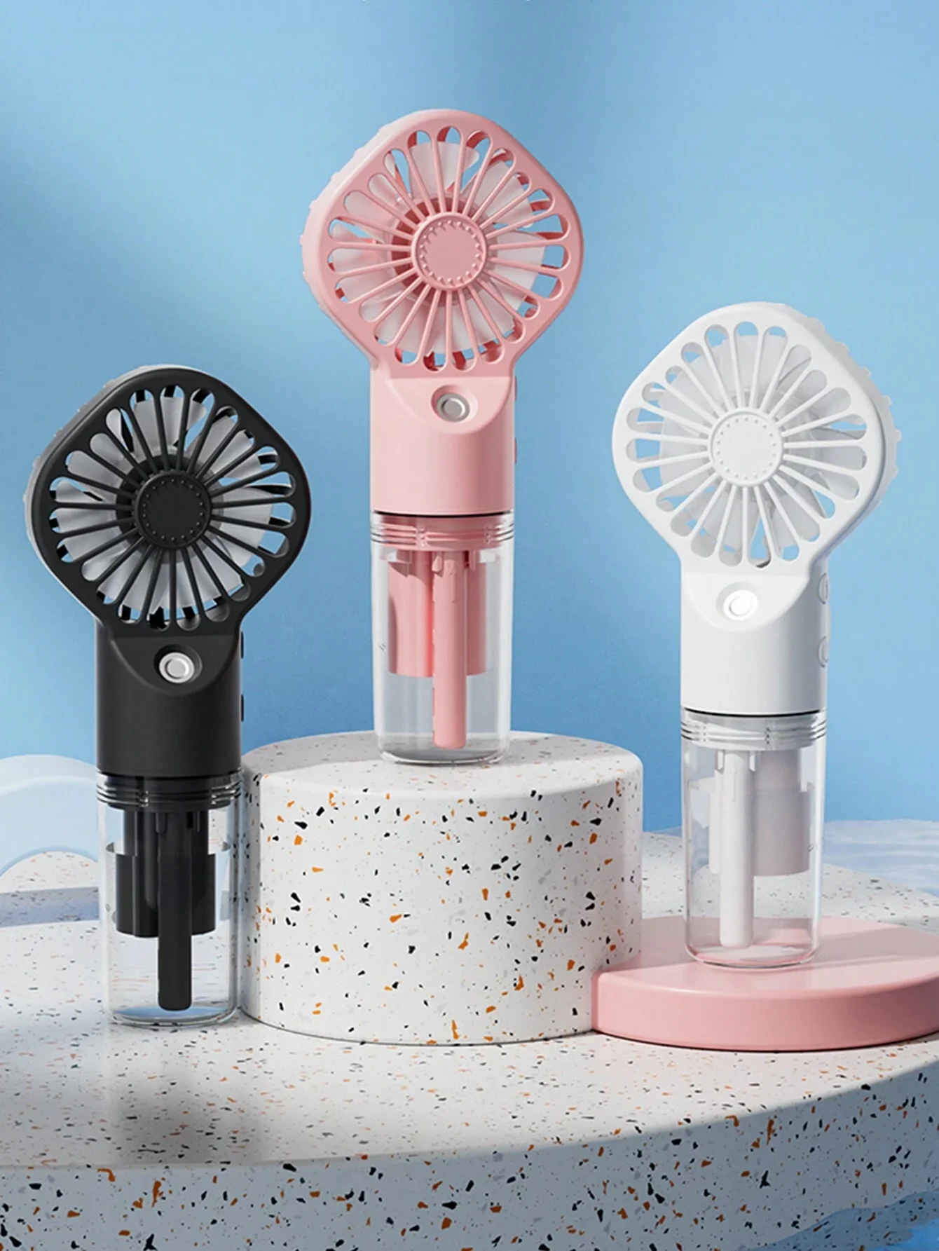Handheld Fan Misting Fan, Misting Fan Mist Fan Spray Fan,Fan With Water Spray Misting Fan Multi-Purpose For Portable Mini Mister