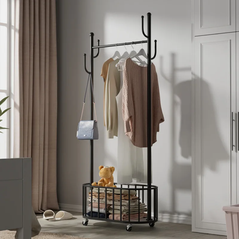 

Metal coat rack, floor standing, household living room, movable storage rack, cactus bedroom, storage rack, hanging clothes rack