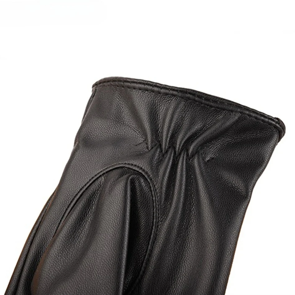 الوردي النساء قفازات فو الجلود أرنب الفراء قفازات السيدات القيادة الأسود شاشة تعمل باللمس المرجان المخملية الشتاء الصوف الدافئة القفاز الإناث