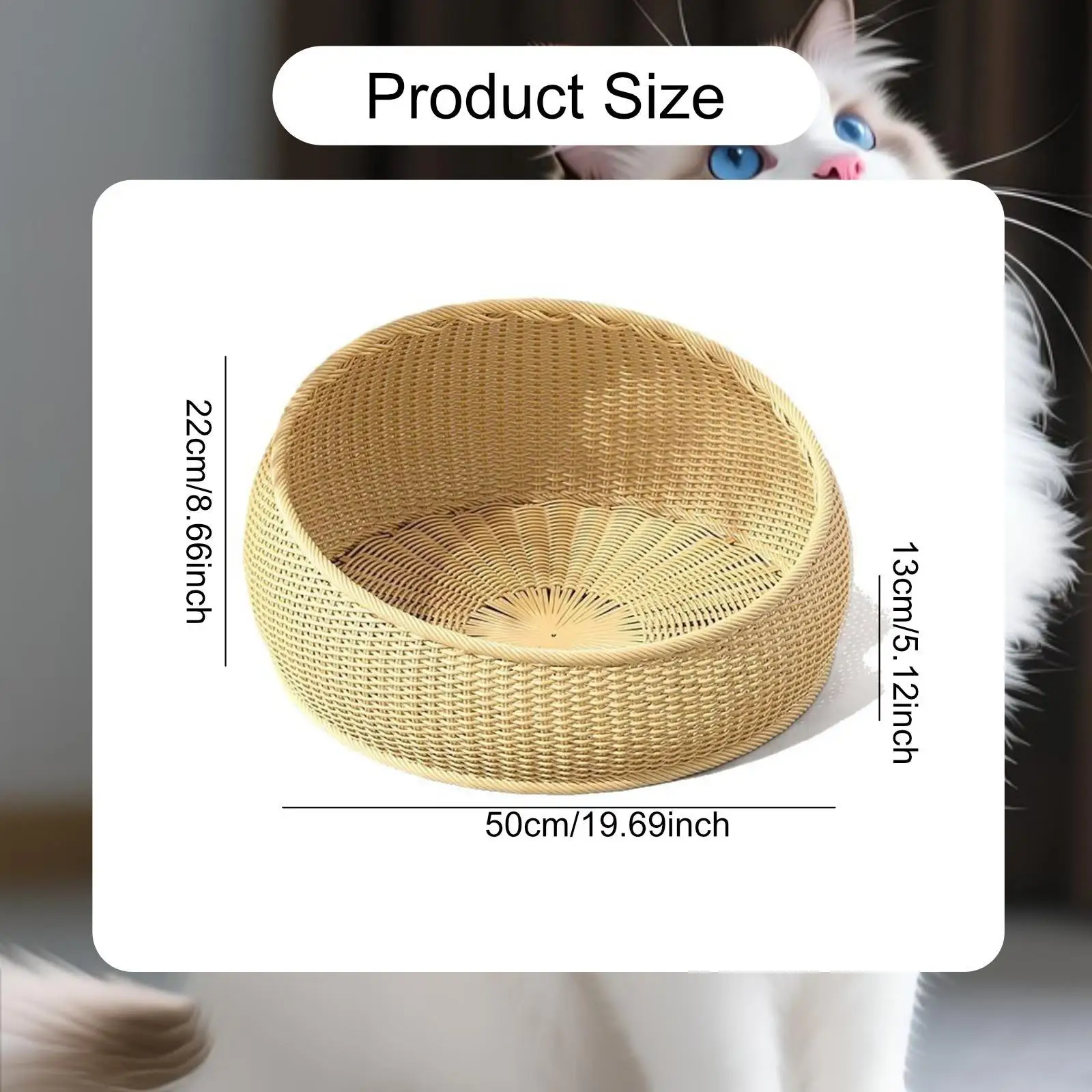 Cat Bed Grinding Claws Pet Supplies 20 inch Furniture Protection Lightweight Scratch Resistant Cat Nest Summer Cooling Handmade