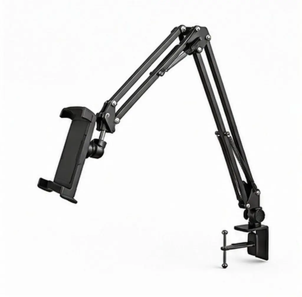 1Set Bedside Phone Mount Adjustable Long Arm Clamp Phone Stand Foldable Tablet Holder Overhead Mobile Support Tablet Holder