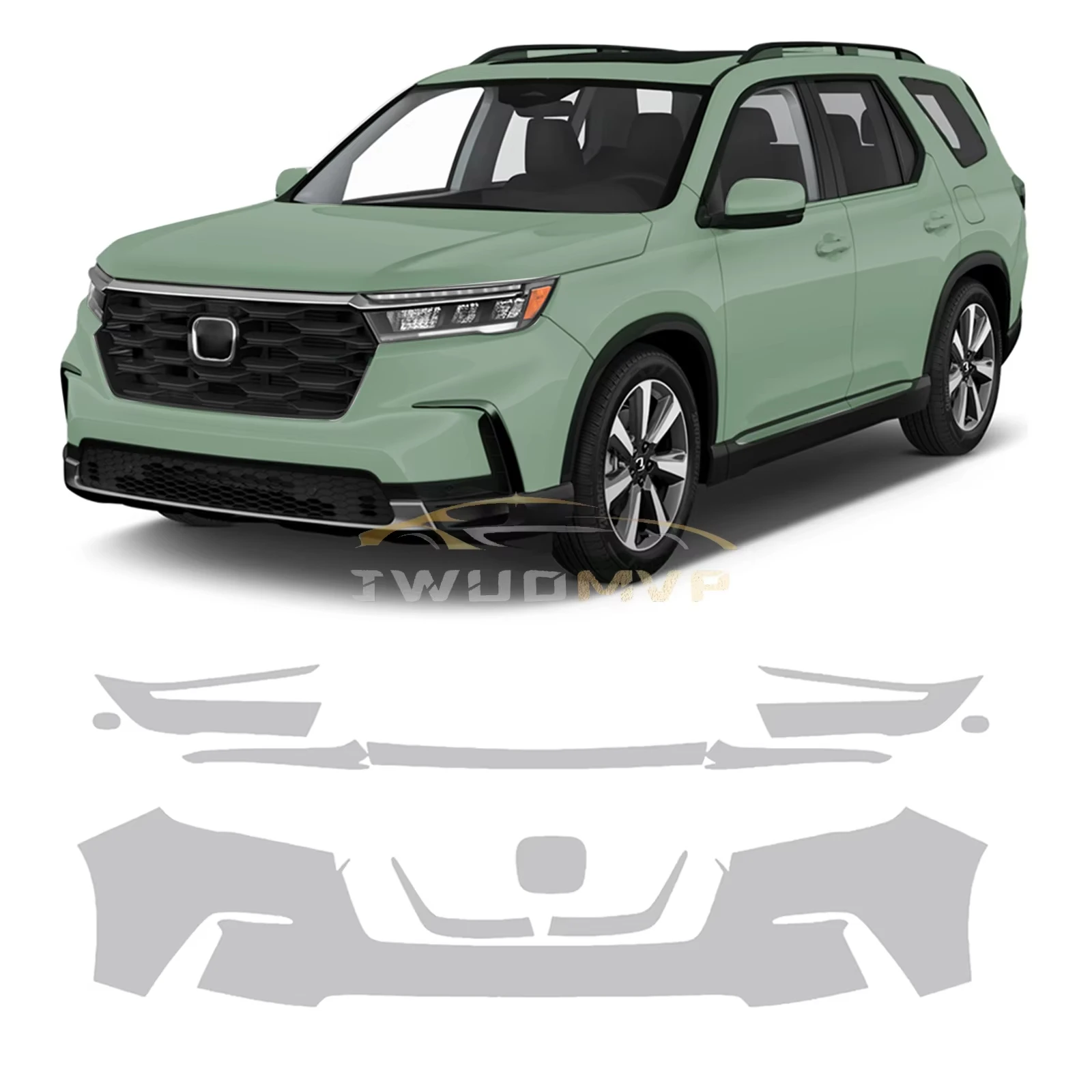 

For Honda Pilot 2023 2024 2025 Paint Protection Film Anti-scratch Exterior TPU PPF Transparent Car Body Sticker Repair