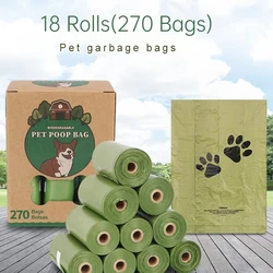 Dog Poop Bags Leak Proof Extra Thick Waste Bag Refill Rolls 13x9 Inch Dogs Lavender Scented Doggie Plant Based PE Doggy Cat Pet