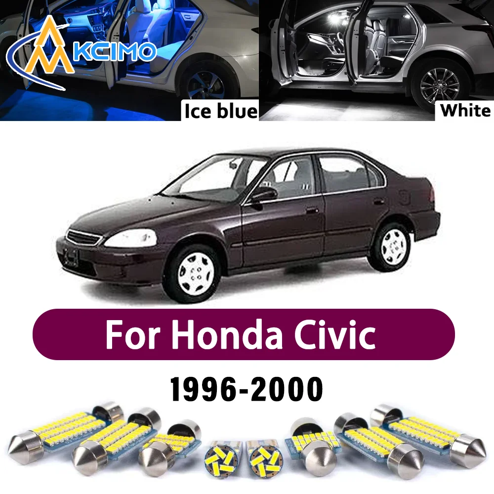 

Error Free LED Interior Light Kit for Honda Civic 1996-2000 Premium Bright Dome Trunk Mirror Reading Lamps Canbus