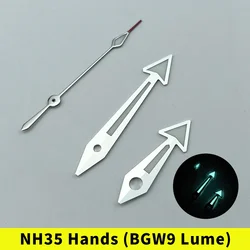 NH35 NH38 Silver Watch Hands Set NH36 Super BGW9 Lume SM 600M Ocean Planet Style for 33mm Dial