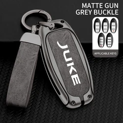 Zinc Alloy Car Key Case for Nissan JUKE F15 F16 Key Cover Custom Logo Protection Shell Keychain Keyless Interior Car Accessories