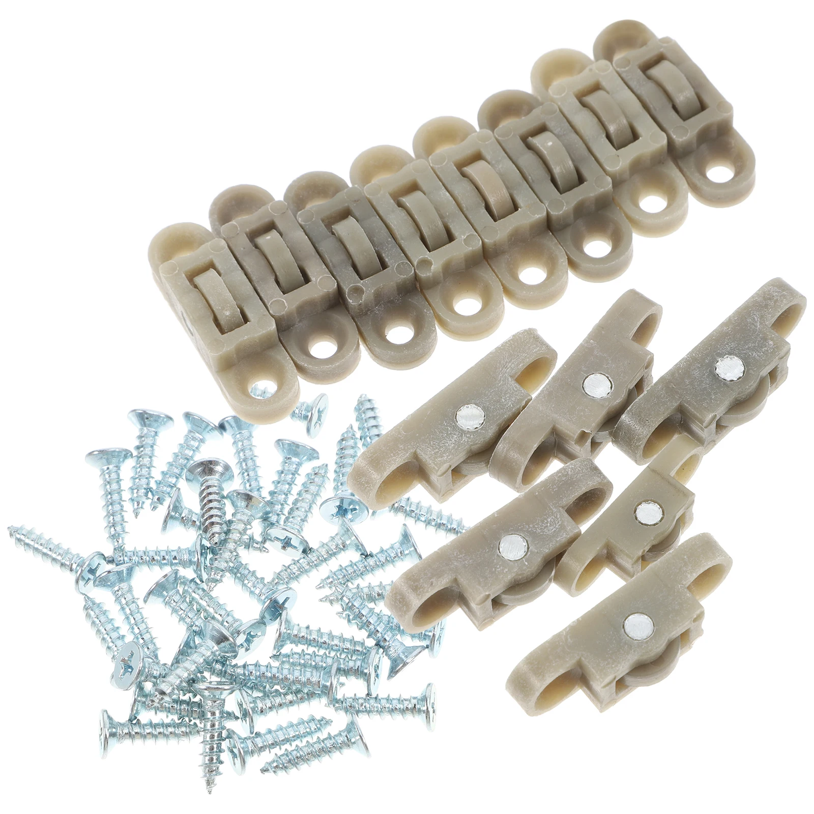 

20 Pcs Sliding Door Rollers Cabinet Screen Replacement Durable PP Nylon Material Excellent Track Performance Easy Operation