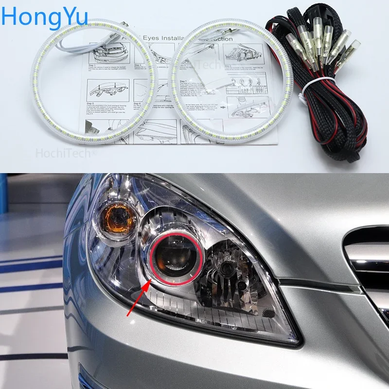 

SMD Led Angel Eyes Kit дневные ходовые огни DRL для Mercedes-Benz B-Class W245 B160 B180 B170 B200 2006-2011 3528