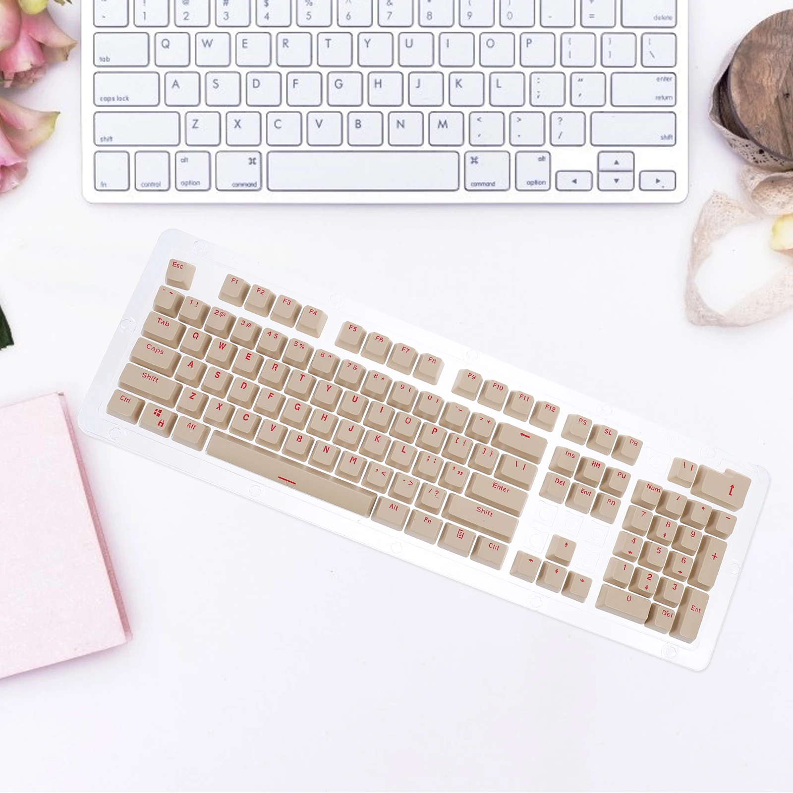 

1 set Mechanical Keycaps Dual Color Replacement Keycap For Pc Colorful Decorative Keys Computer Keyboard Caps Personalized Key