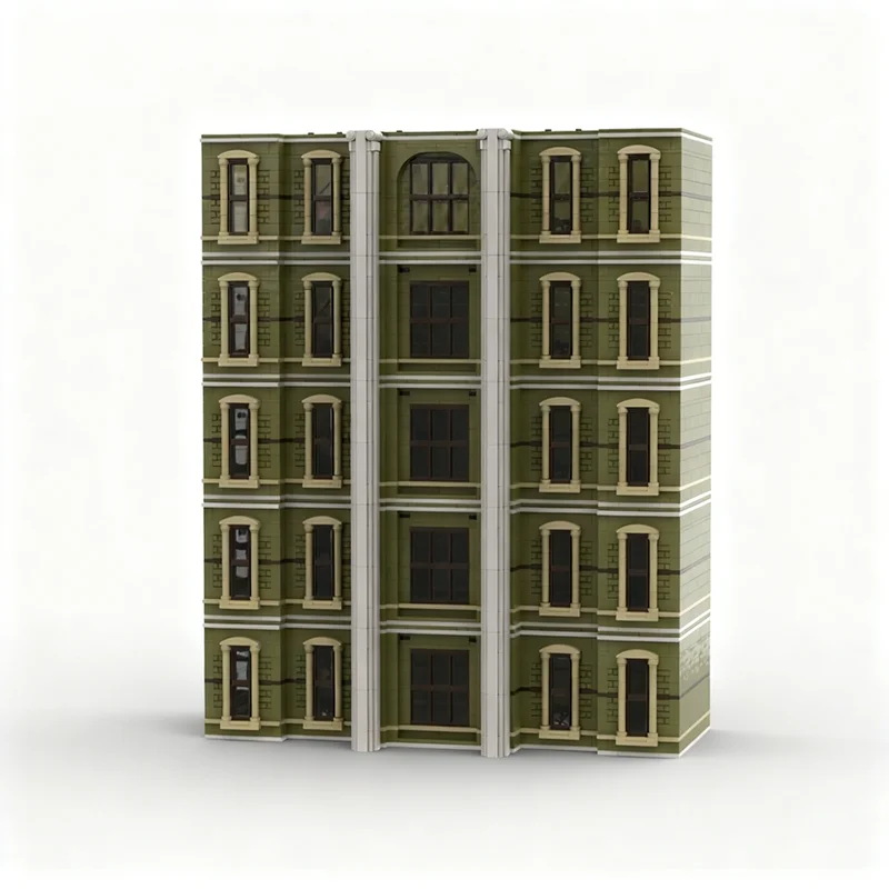 800pcs MOC Modular Streetscape Natural History Museum Additional Middle Model Building Christmas Gift Blocks Toy Architecture