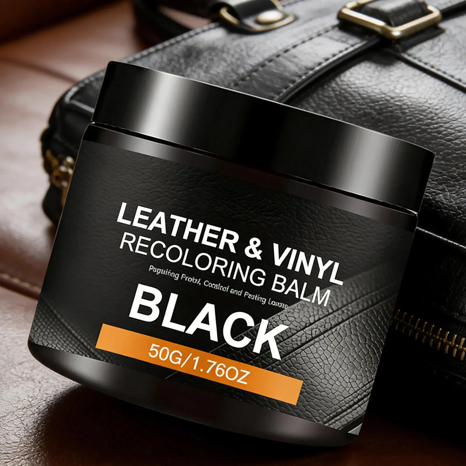 50g Leather Color Repair Balm Long Lasting Restorer Recoloring Cream For Car Interior & Furniture, Shoes Boots Bags Jackets