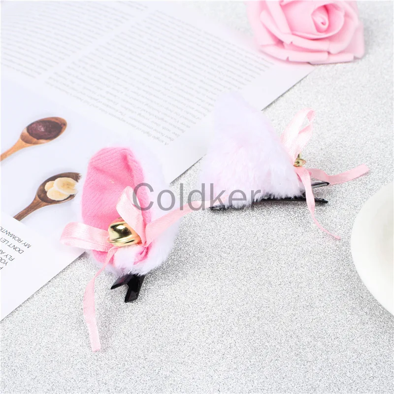 Costume de Cosplay de personnages d'anime pour filles et garçons, accessoires Kawaii, adorables oreilles de chat en peluche, bandeaux décoratifs, couvre-chef d'halloween 2022