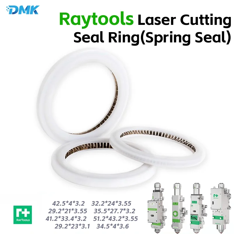 

Raytools Laser Cutting Seal Ring PTFE Sealing Gasket FXMF Laser Protective Lens Spring Energized Seal Nitrile Rubber O-ring