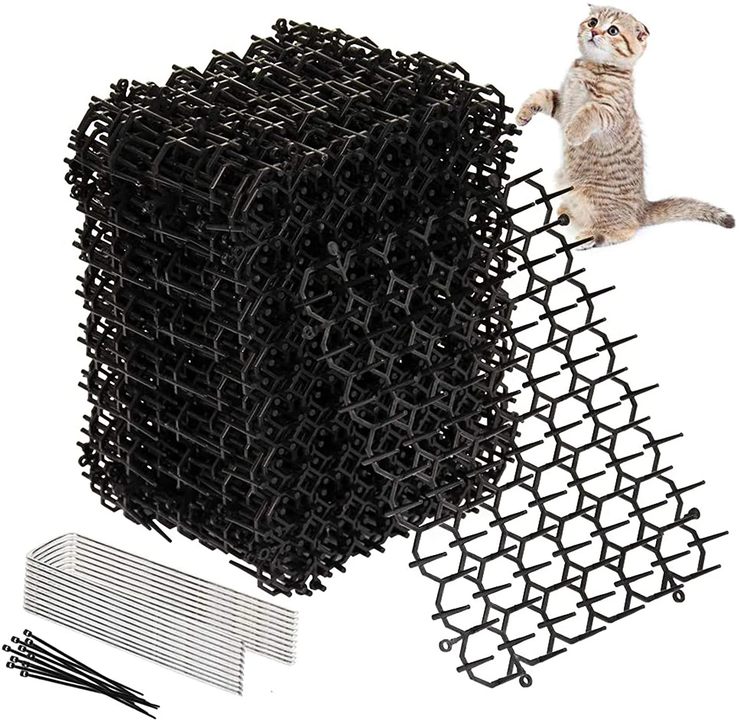 

Cheap Cat scat mat Anti-Cats Network Digging Stopper Prickle Strip Home Pest Repellent