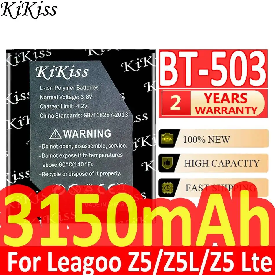Прочная батарея для мобильного телефона BT-503 3150 мАч для Leagoo Z5 Z5L Z5 Lte с длительным сроком службы
