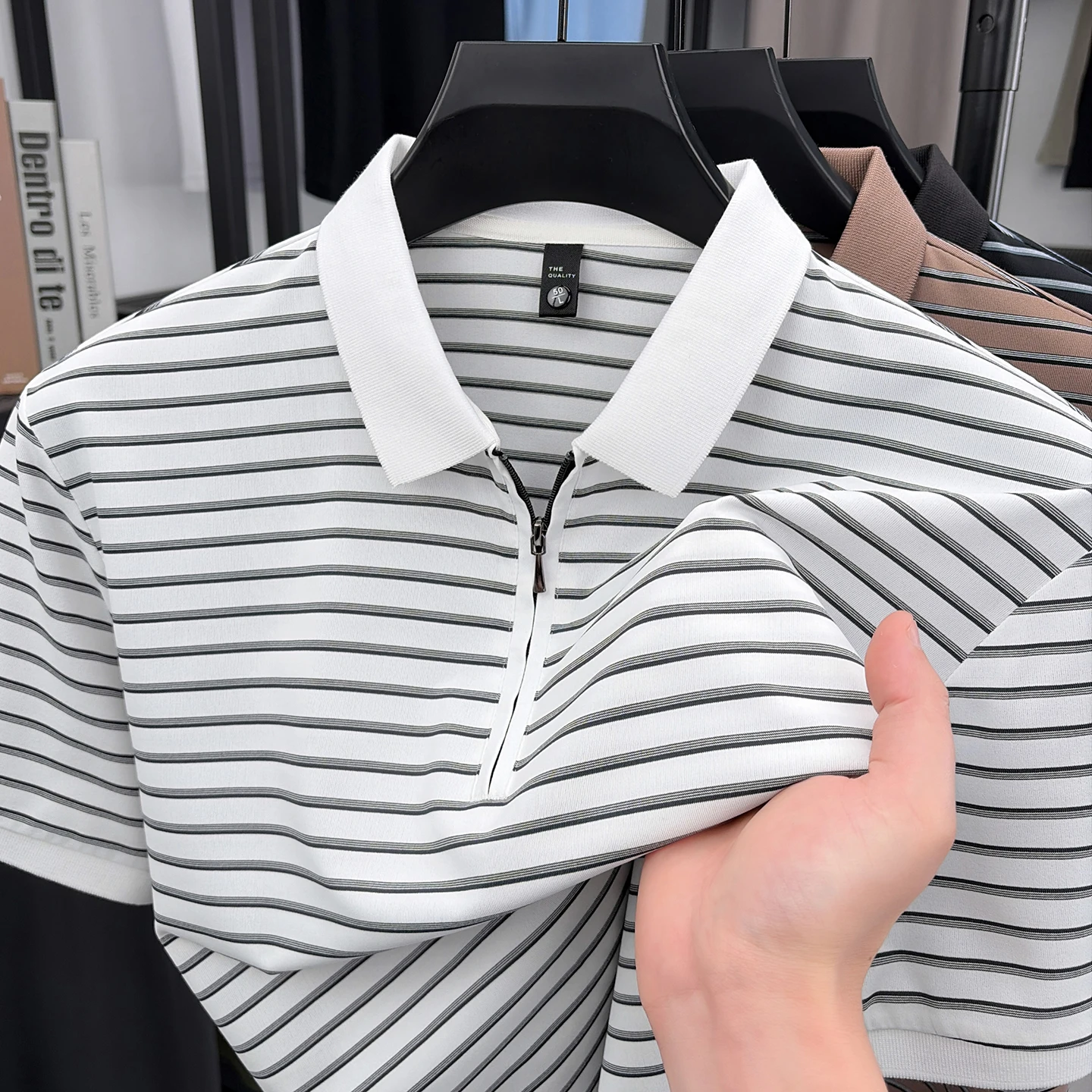 Short-Sleeved T-Shirt Men's Summer Clothing Fashion Trend Comfortable Versatile Breathable Loose High-Quality Casual Polo Shirt