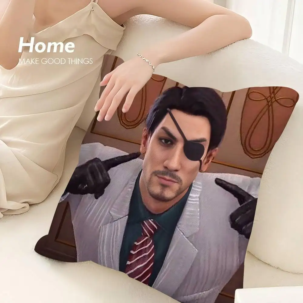الحب G-Goro Majima Y-Yakuza كيس وسادة ثلاثية الأبعاد طباعة ألياف البوليستر 40*40 سنتيمتر أريكة المنزل رمي الديكور مهرجان هدية
