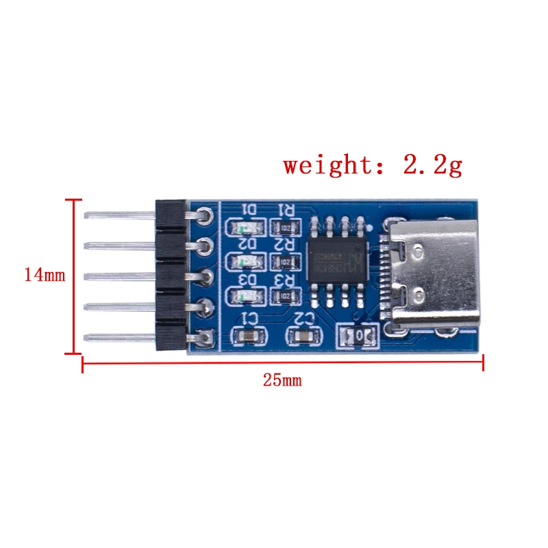 TYPE-C USB to TTL Serial Port CH340N Module CH340 DC 5V/3.3V Upgrade MCU Download Brush Line