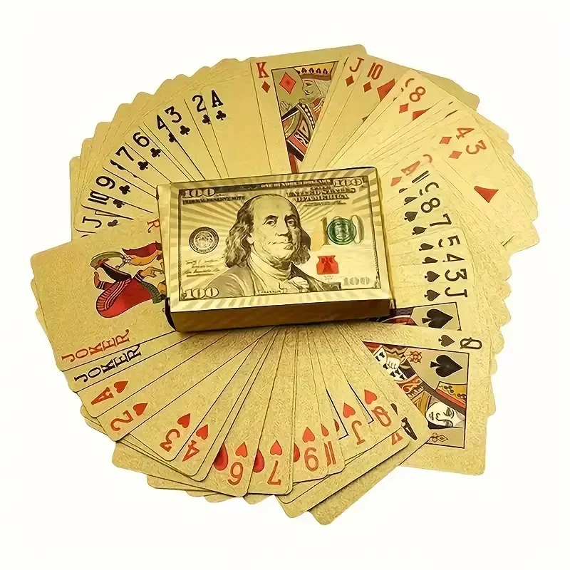 Playing Cards, Waterproof Playing Cards & Flexible Poker Cards With Box, Great For Party,/Thanksgiving Day/Christmas Gift